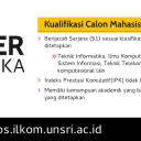 Pendaftaran Mahasiswa Baru